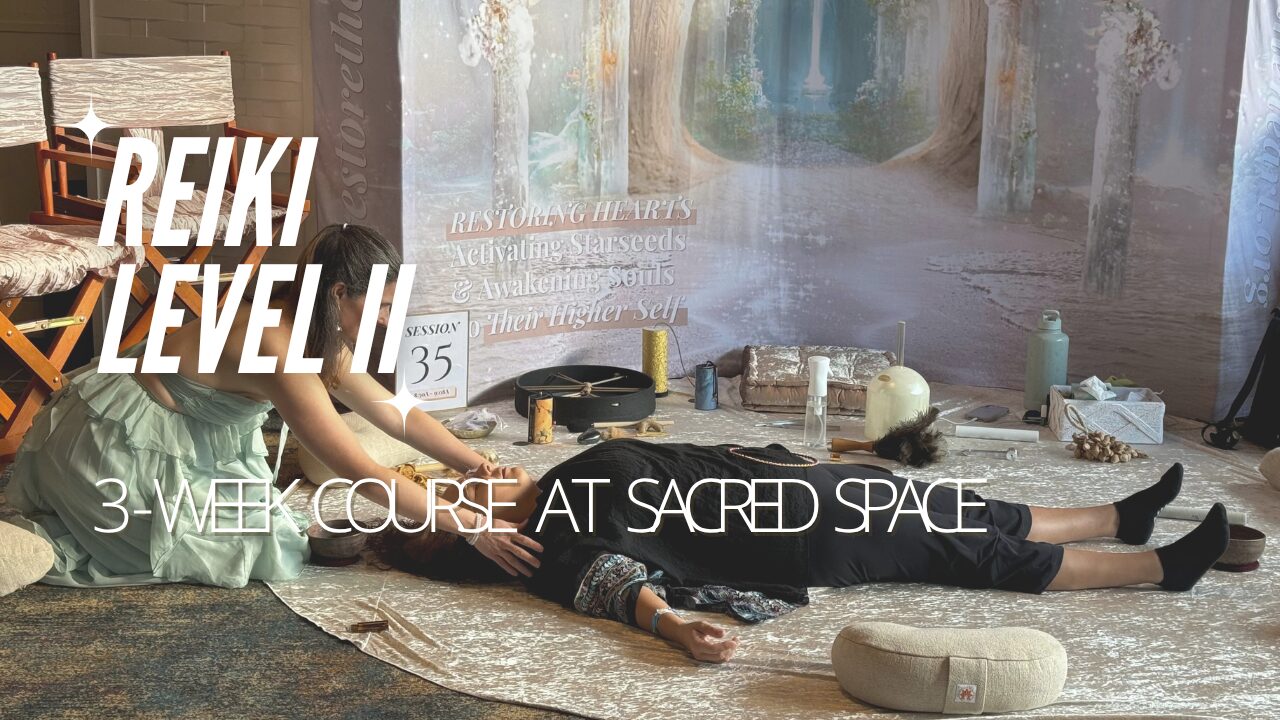 woman leading reiki level 2 course