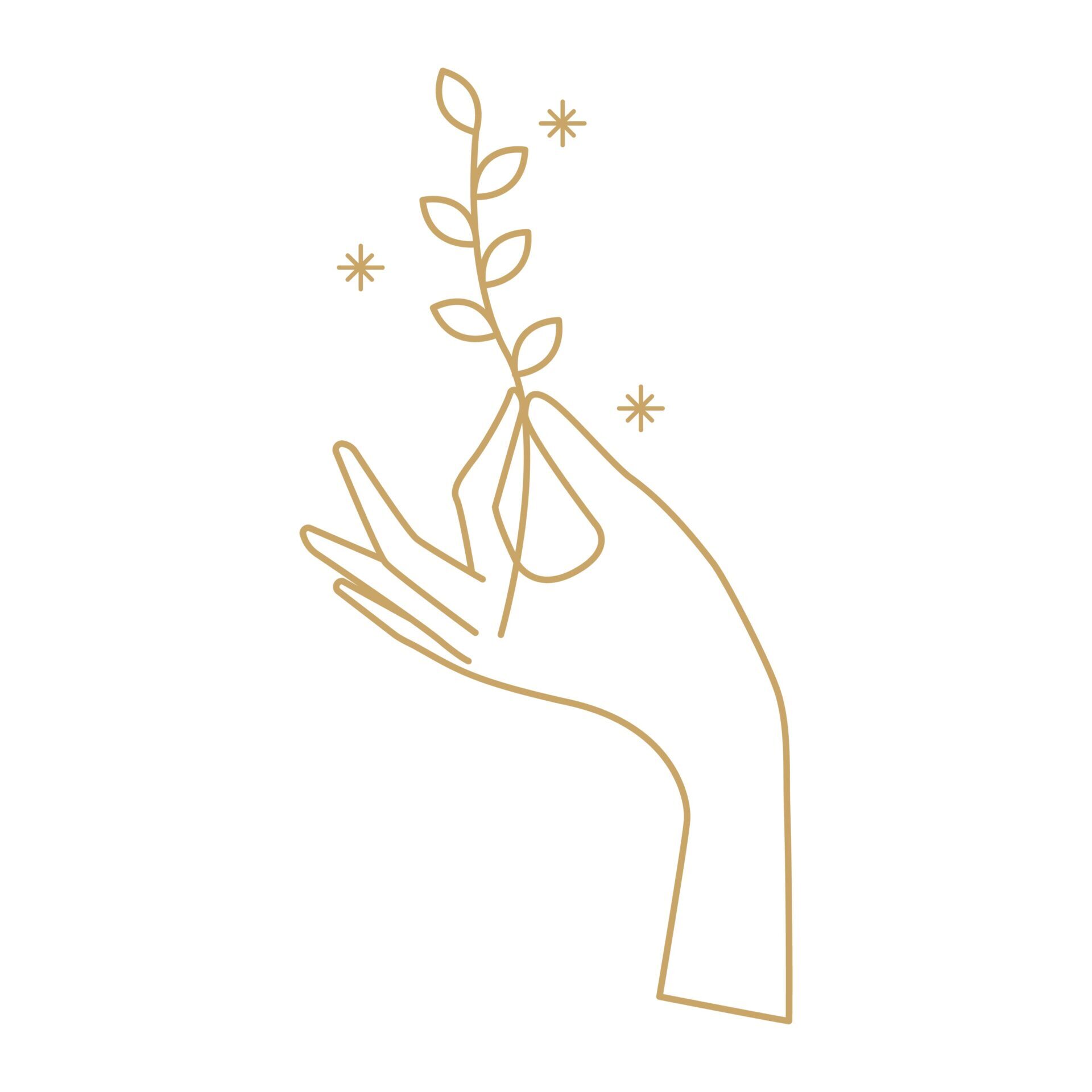 Leaf png logo element, botanical collage sticker